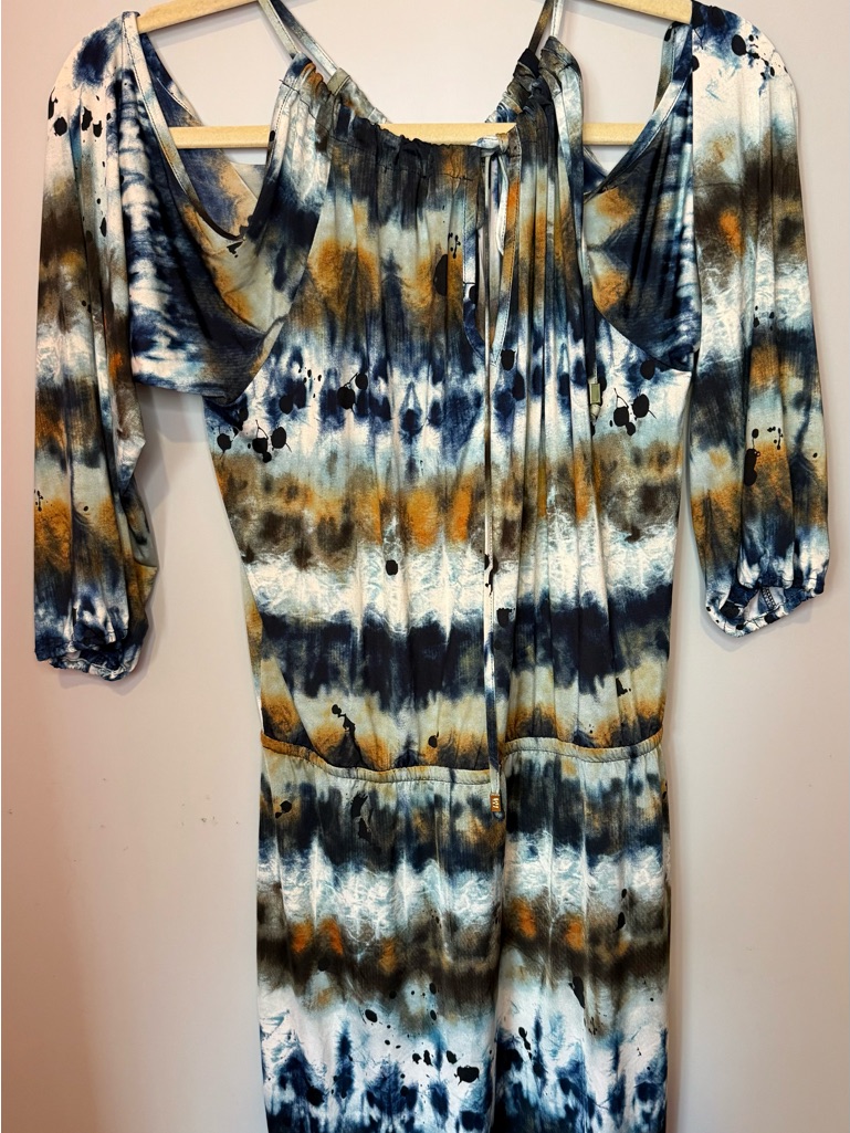 Veronica M M Cold Shoulder Tie-Dye Cold Tunic Dress — image 4 of 7